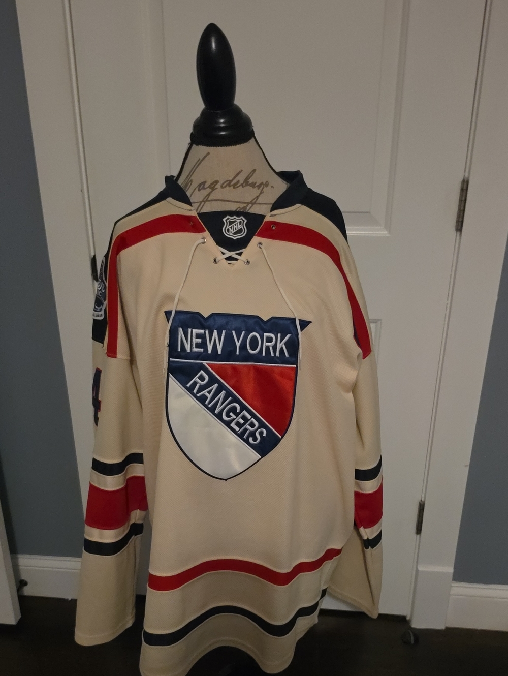 New York Rangers Callahan # 24 Cream Hockey Jersey - Official NHL Team Shirt